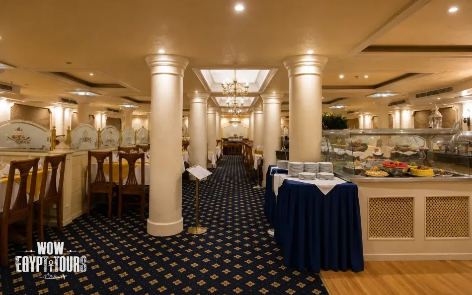 Buffet restaurant on Princess Sarah II Nile Cruise