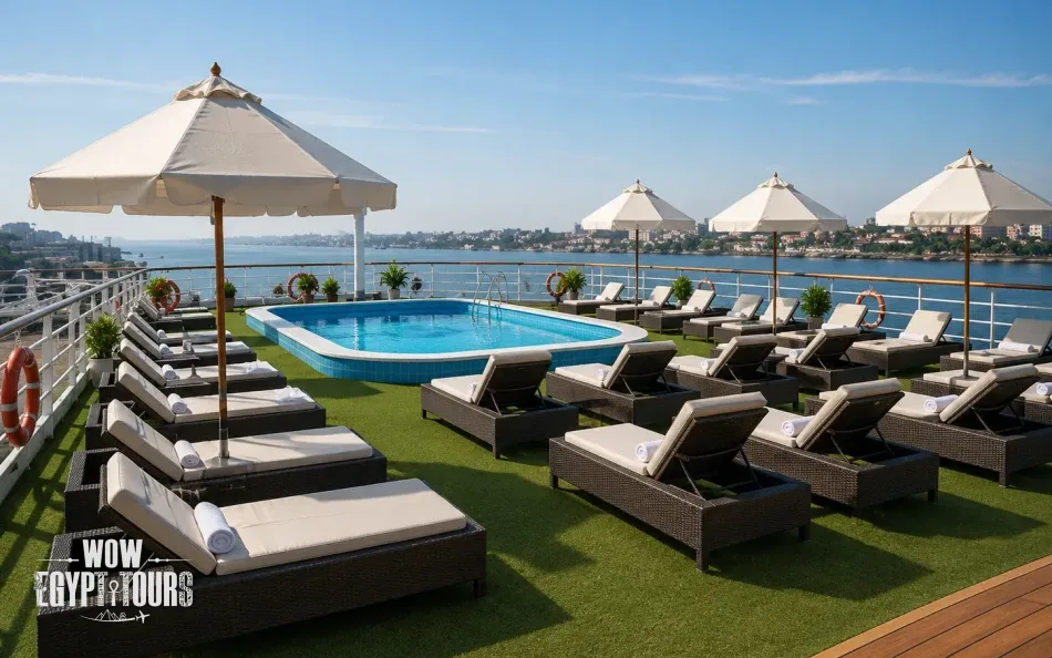 Sun deck on A Sara Nile Cruise