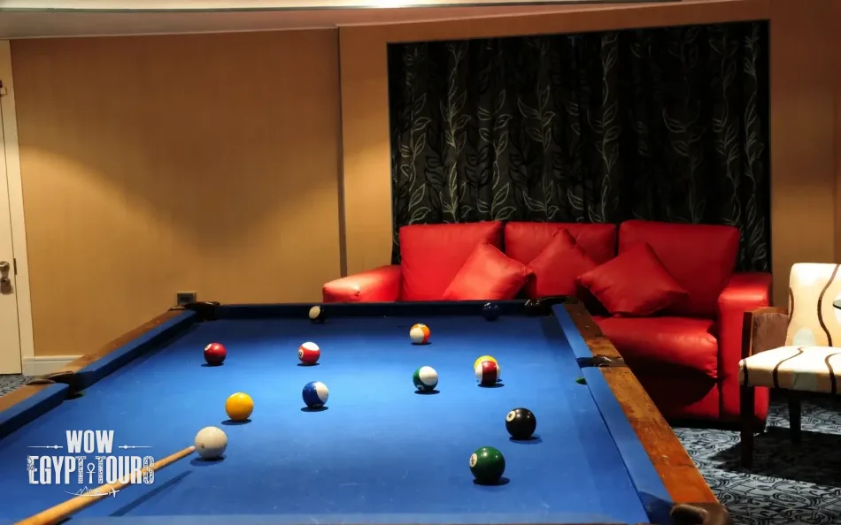 Billiards room on Royal Ruby Nile Cruise