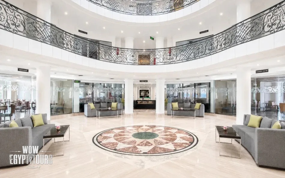 Main lobby and atrium aboard Nile Style Nile Cruise