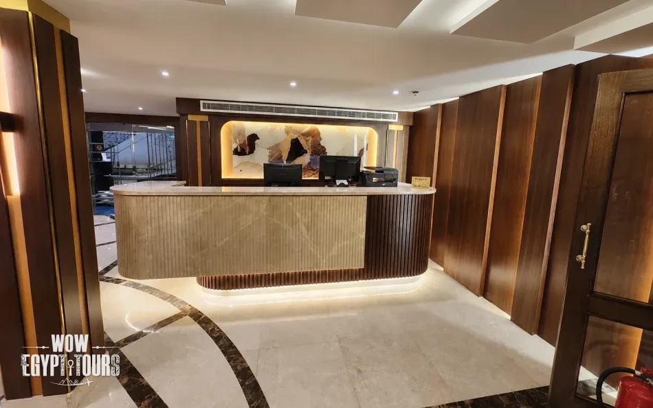 Reception area aboard Concerto Plus Nile Cruise