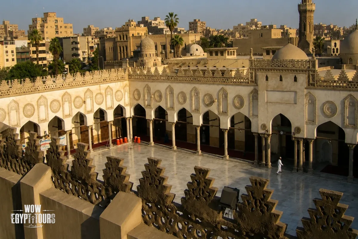 Al Azhar Mosque in Cairo Egypt – Oldest Islamic University and Most Important Mosque in Sunni Islam Founded 970 CE