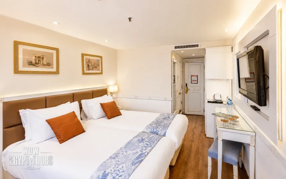 Twin cabin on Tower Prestige Nile Cruise
