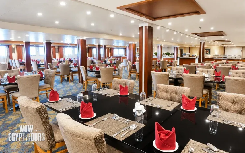 Restaurant on Royal Esadora Nile Cruise