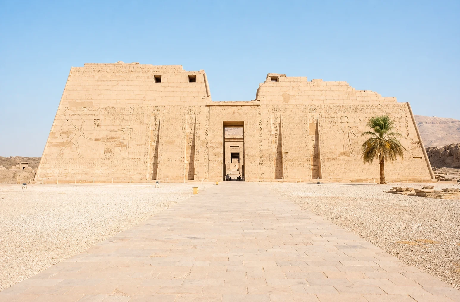 Medinet Habu in Luxor Egypt – Temple of Ramesses III on the West Bank of the Nile