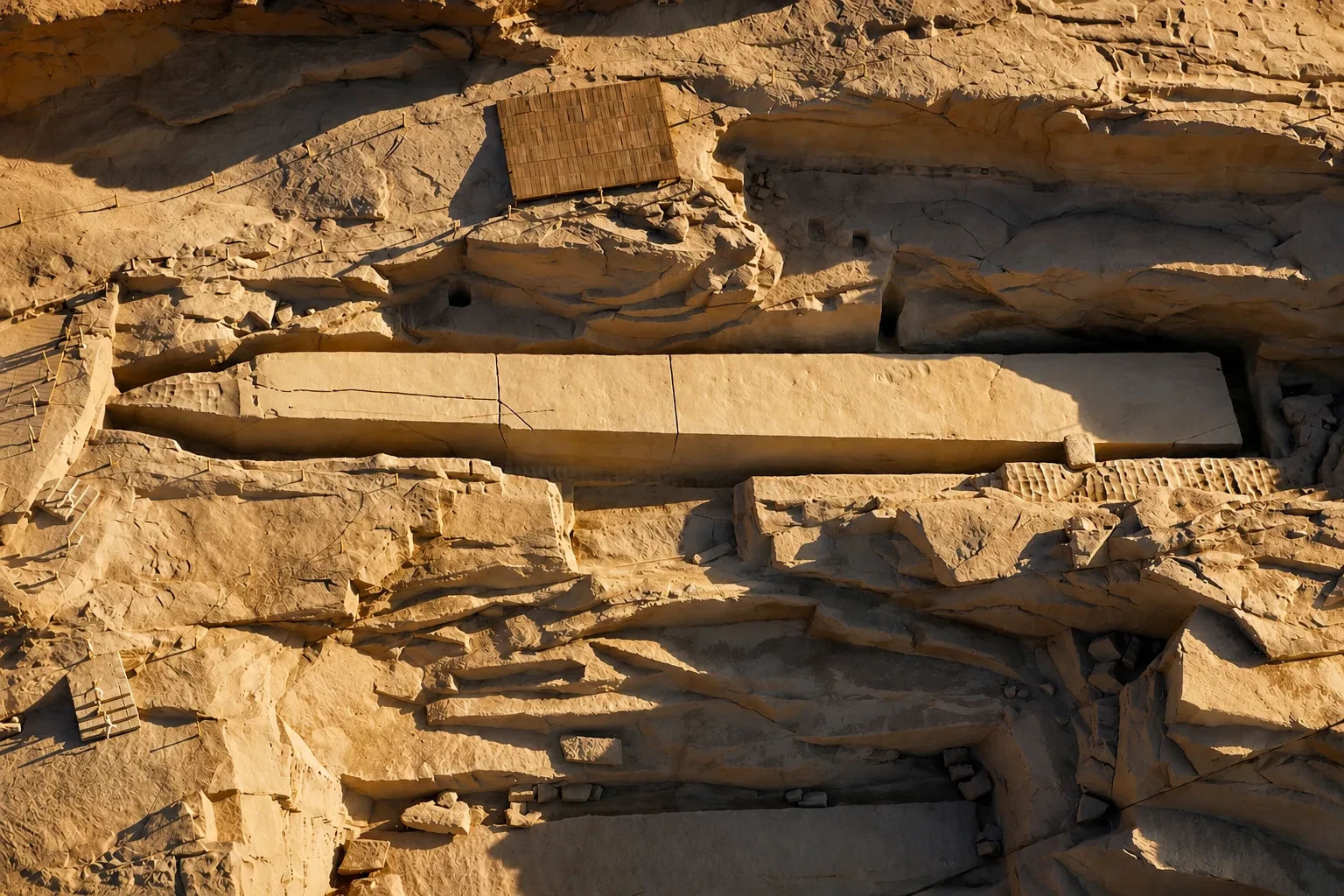 Unfinished Obelisk in Aswan Egypt – Largest Ancient Egyptian Obelisk in the Granite Quarry