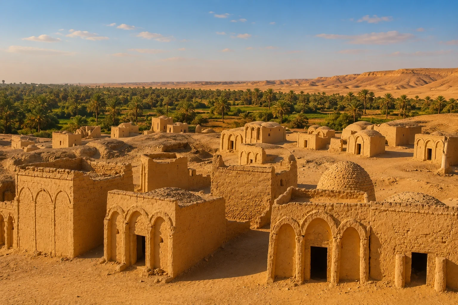 Kharga Oasis in Egypt – Temple of Hibis and El-Bagawat Early Christian Cemetery in the Western Desert