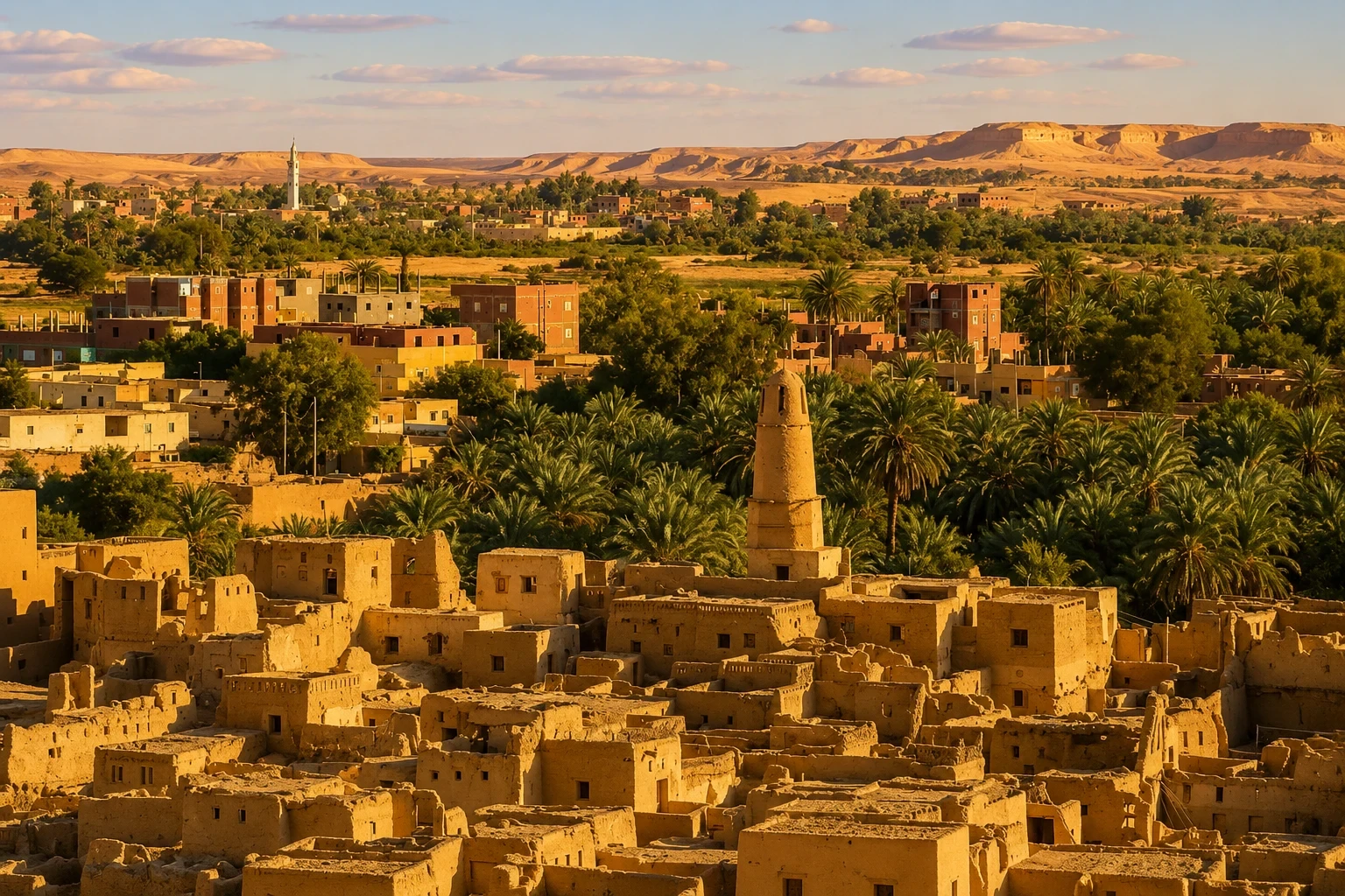 Dakhla Oasis in Egypt – El-Qasr Medieval Mud-Brick Village and Ancient Heritage of the Western Desert