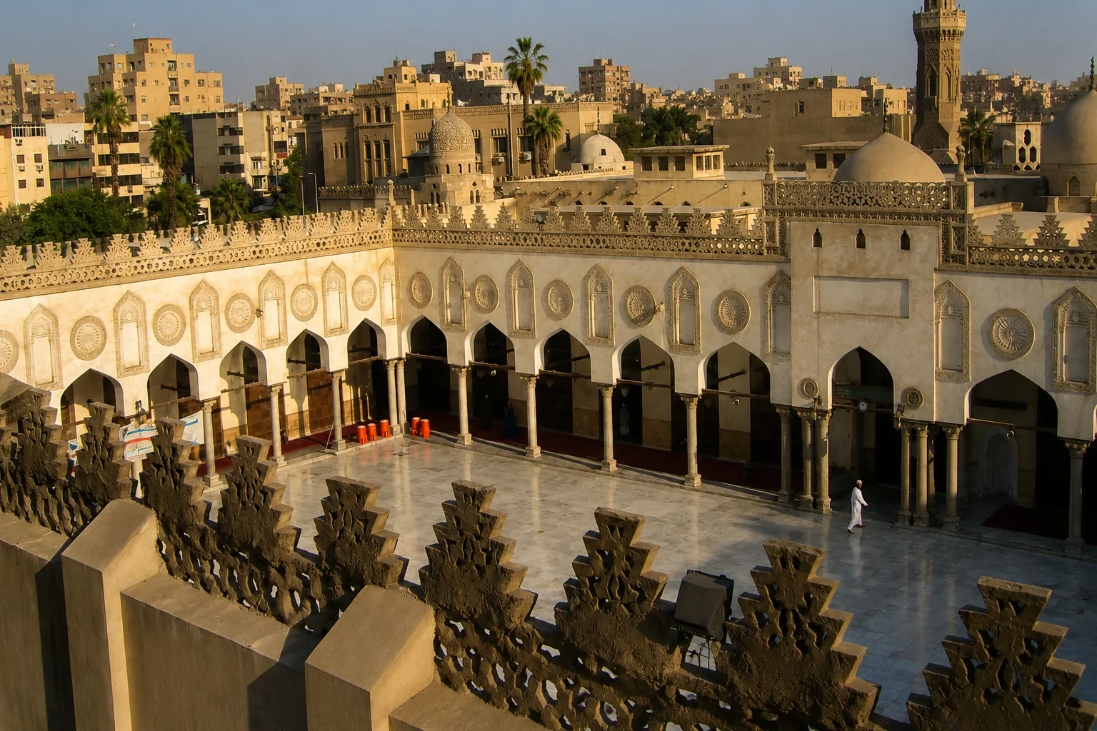 Al Azhar Mosque in Cairo Egypt – Oldest Islamic University and Most Important Mosque in Sunni Islam Founded 970 CE