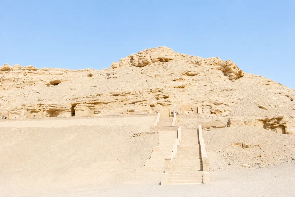 Ancient El Kab Tombs visited while cruising the Nile from Luxor to Aswan by Dahabiya.