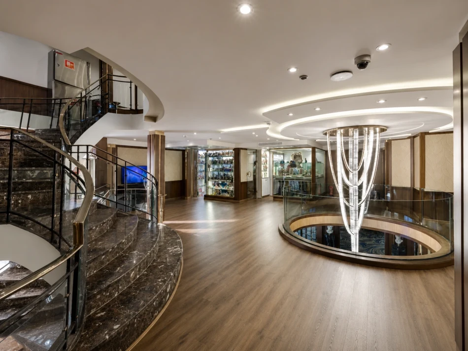 Atrium lobby area aboard Concerto Plus Nile Cruise