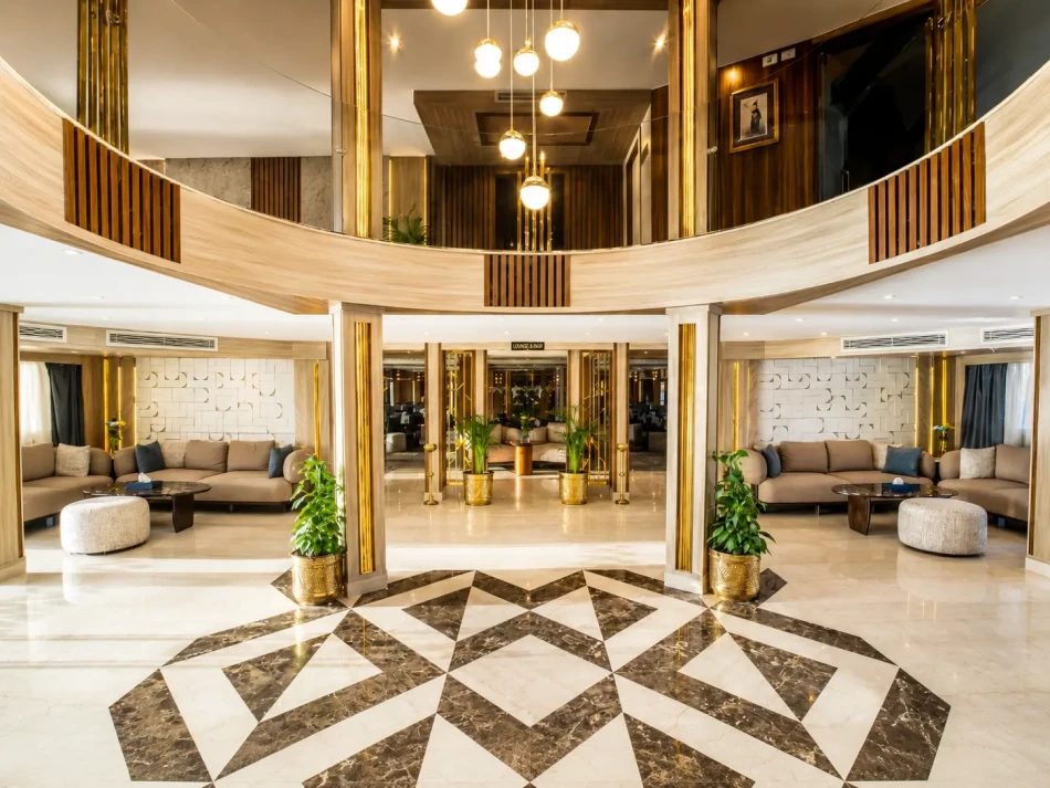 Atrium lobby area aboard Renaissance Nile Cruise