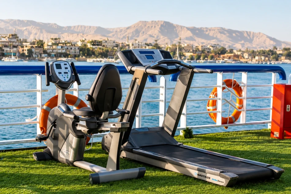Fitness gym aboard Renaissance Nile Cruise