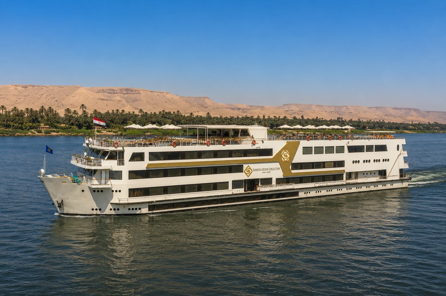 Nile Goddess Nile Cruise sailing on the Nile River