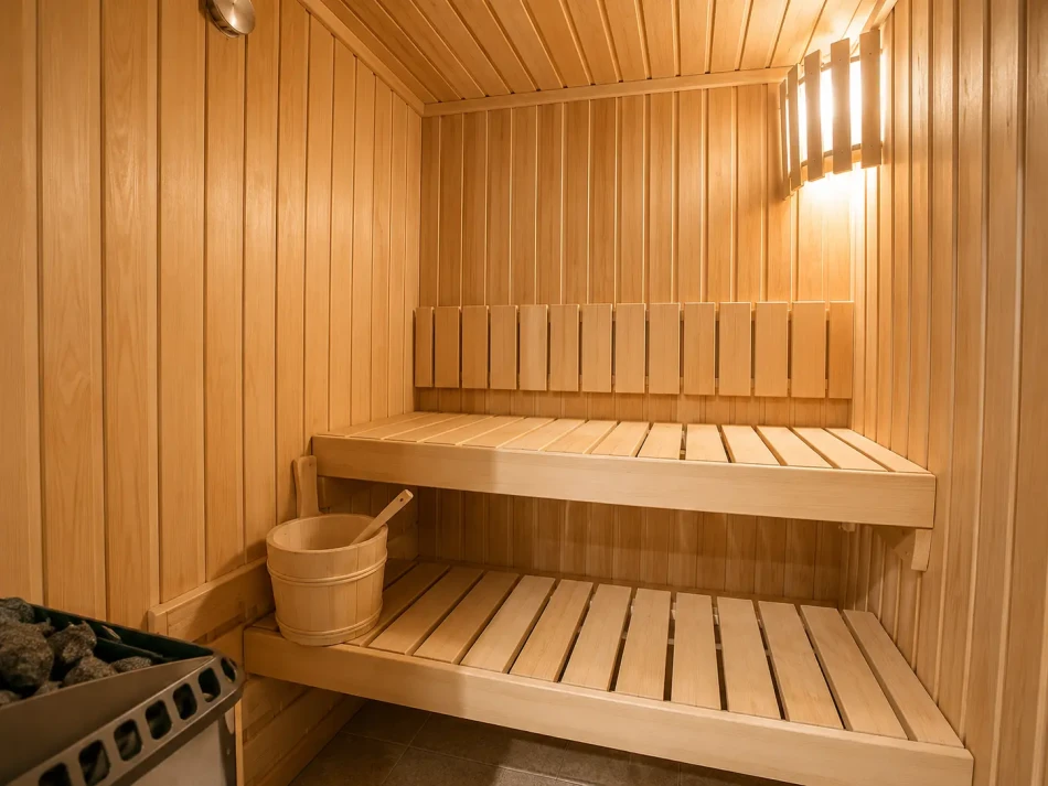Wooden sauna aboard Nile Goddess Nile Cruise