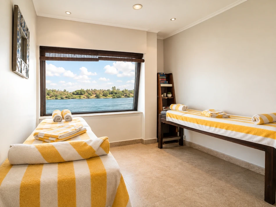 Massage and treatment room aboard Nile Goddess Nile Cruise