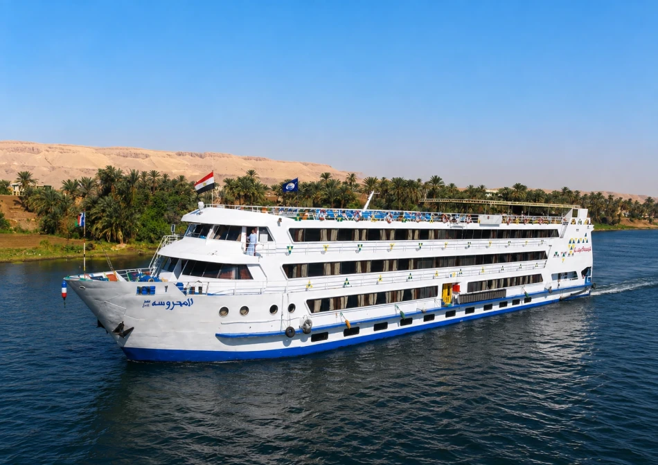 Mahrousa Nile Cruise exterior on the Nile River