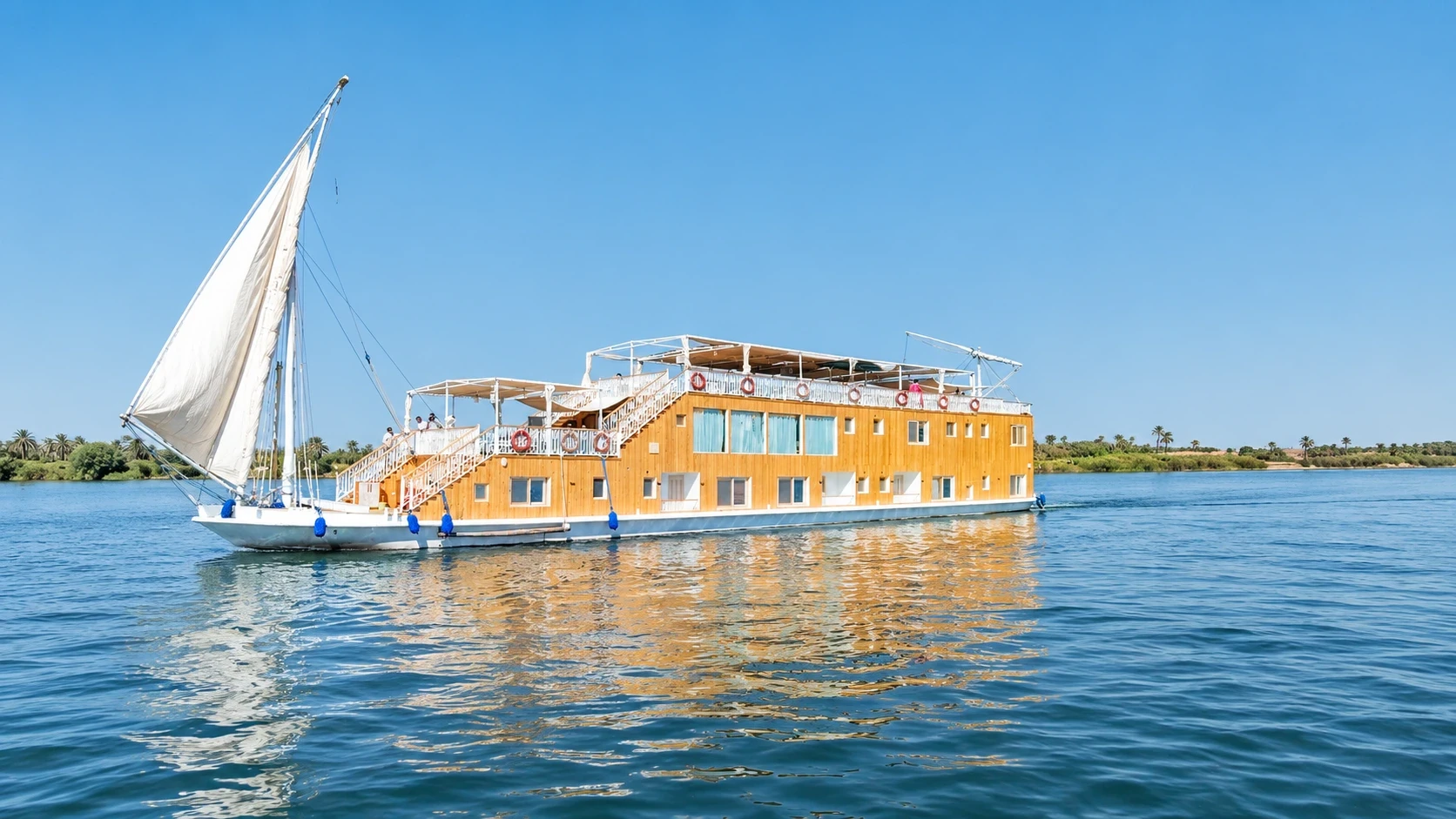Sila Dahabiya Nile Cruise sailing on the Nile River