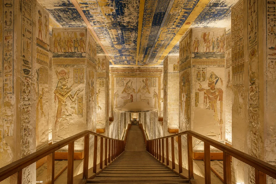 Valley of the Kings in Luxor visited during a Dahabiya Nile cruise from Luxor to Aswan.