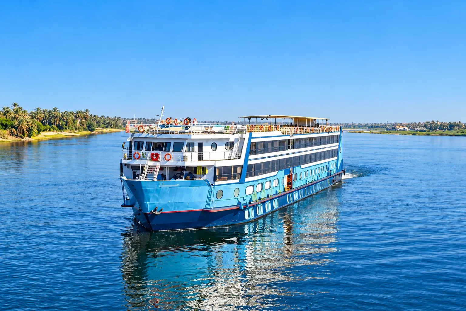Magic I Nile Cruise exterior on the Nile River
