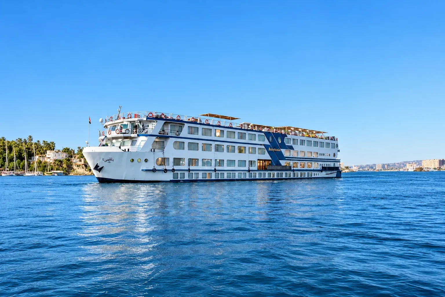 Radamis II Nile Cruise exterior on the Nile River