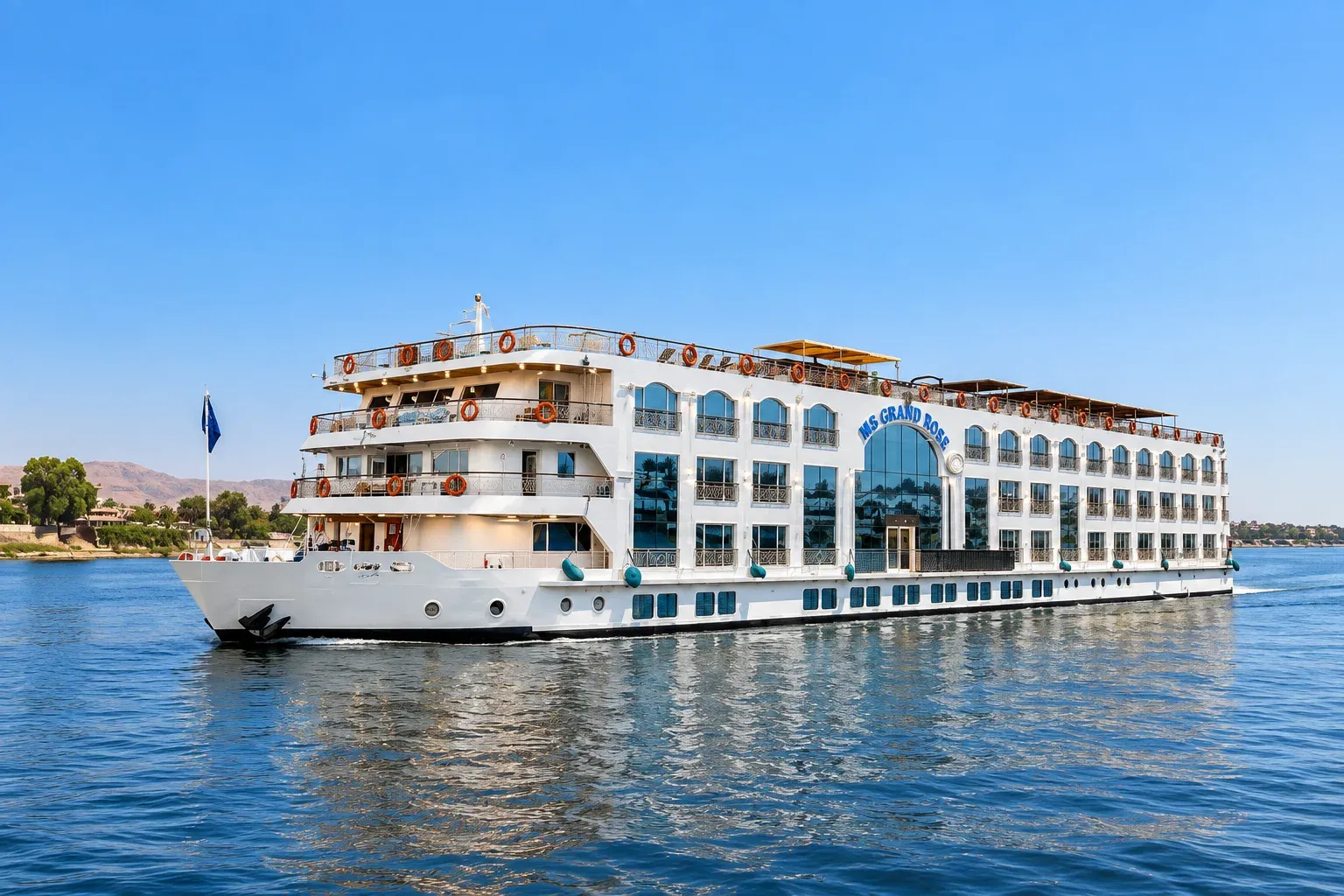 Grand Rose Nile Cruise exterior on the Nile River