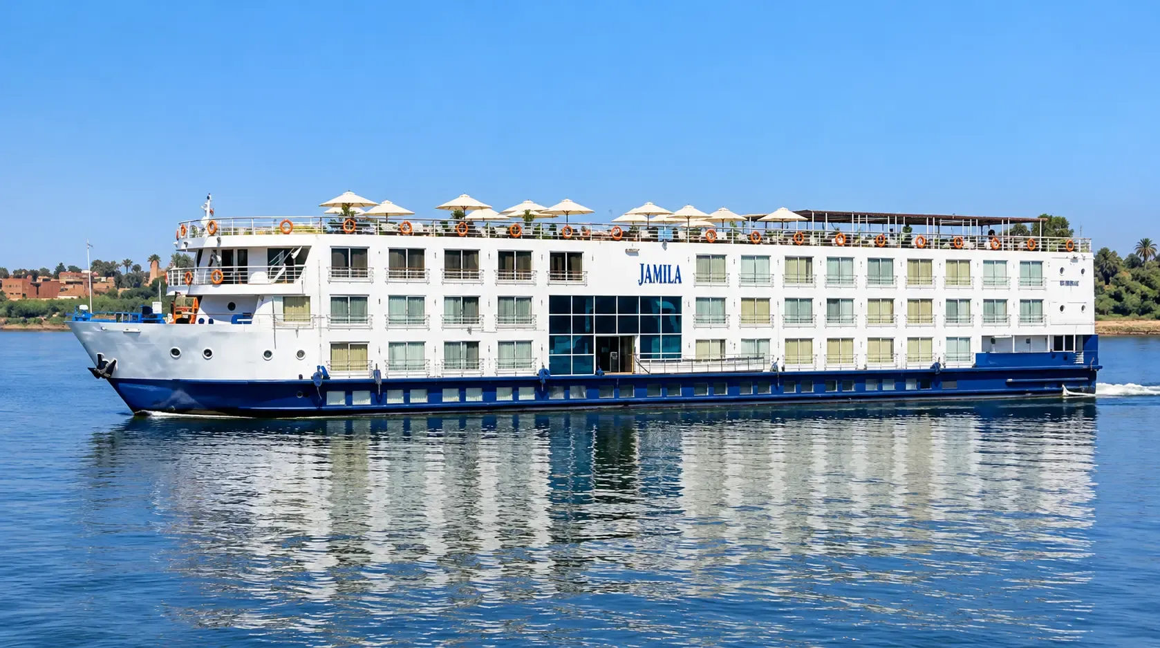 Jamila Nile Cruise sailing on the Nile River