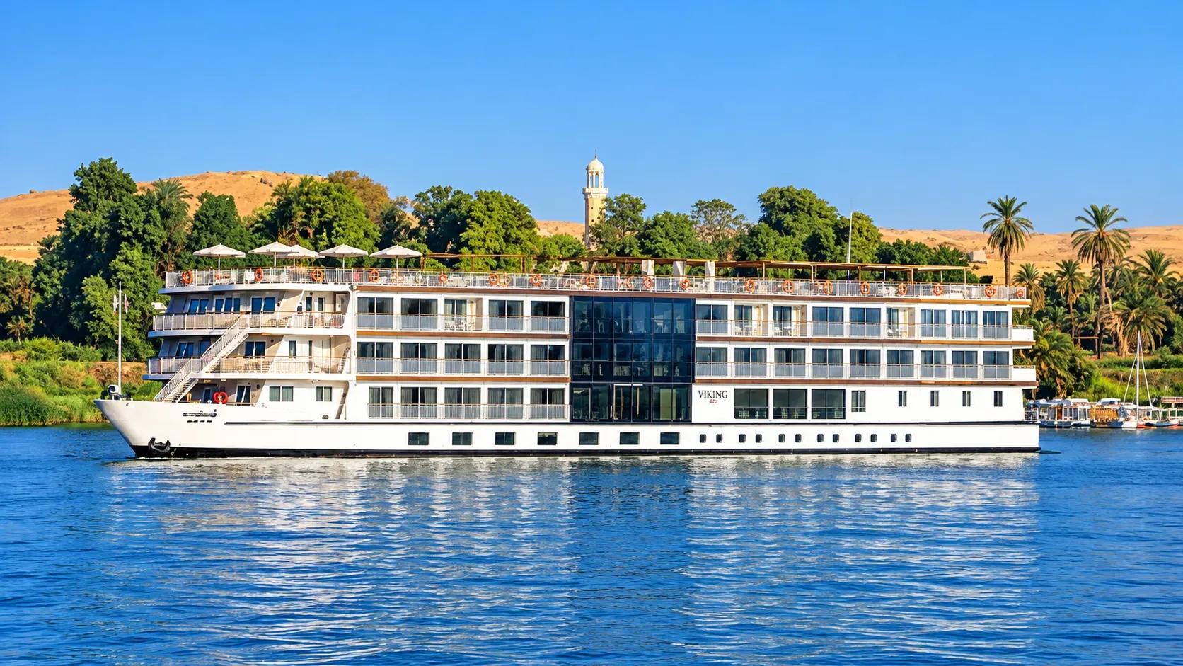 Tulip Nile Cruise sailing on the Nile River